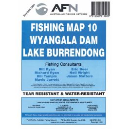 AFN Fishing Map 10 Wyangala Dam & Lake Burrendong (Min Order Qty 2)