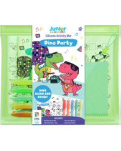 Jr Kaleidoscope Dino Party Silicone Games Mat (Min Order Qty 2)