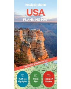 *New Edition* Lonely Planet USA Planning Map 2nd Ed. (Min Order Qty 1)