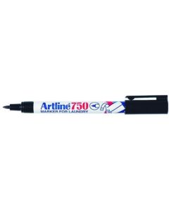 Laundry Marker Artline  750 Black Single  0.7mm Bullet Nib (Min Order Qty 1)