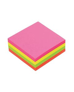 Marbig Notes Cube Brilliant Assorted 75x75mm 320 sheets (Min Ord Qty 1) 