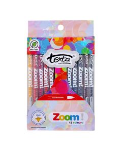 Texta Zoom Crayon Pack of 12 (Min Ord Qty 2) 