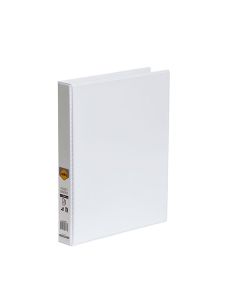 Marbig A4 Clearview 2D Insert Binder 25mm White (Min Order Qty 2) 