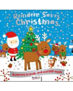 Push, Pull, Pop, Sparkle Book Reindeer Saves Christmas (Min Order Qty 2)