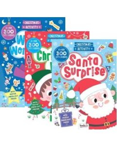 Christmas Sticker & Activity Books Assorted (Order in Multiples of 12)