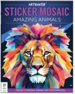 Art Maker Sticker Mosaics Amazing Animals (Min Order Qty 2)