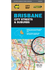 Map Brisbane Suburbs and City