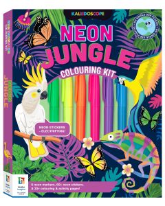 Kaleidoscope Colouring Kit Neon Jungle (Min Order Qty: 2)