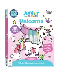 Junior Kaleidoscope Colouring Kit Unicorns (Min Order Qty 2)