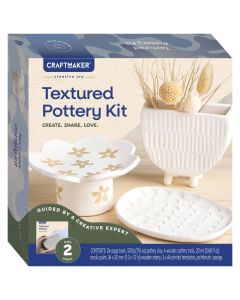 Craft Maker Classic Textured Pottery Kit (Min Order Qty 2)