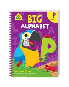 School Zone Big Spiro Workbook Alphabet (Min Order Qty 2)