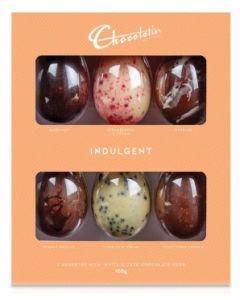 Chocolatier Indulgent Milk, Dark & White Chocolate 6 Egg Selection (Min Order Qty 2) ***Available Mid Feb 2025***