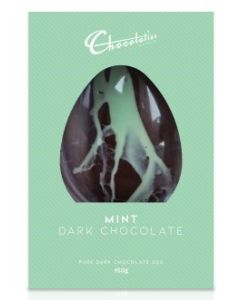 Chocolatier Gourmet Egg 150g Mint Dark Chocolate (Min Order Qty 2) ***Available Mid Feb 2025***