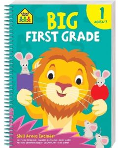 School Zone Big Spiro Workbook First Grade (Min Order Qty 2)