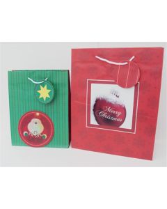 Christmas Gift Bags 3D - Set of 2 (Ord Qty's of 5)