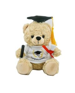 Soft Plush Graduation Bear with Signature Pen (Min Order Qty 2)