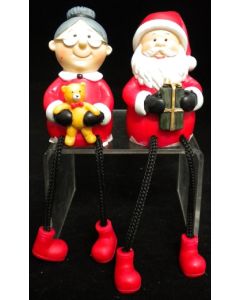 Mr and Mrs Claus Shelf Sitters (Order in Qty's of 6) 