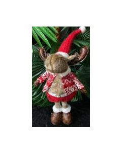 Reindeer Joel on 2 legs - Plush Decoration (Min Ord Qty 1)