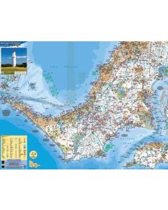 Meridian: Rolled Laminated Mornington Peninsula Info Map 