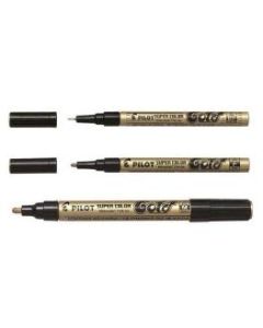 Pilot Super Color Metallic Gold Permanent Markers Display of 15 (Min Order Qty 1 Display)