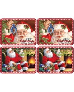 Christmas Placemats 2 Designs - Set of 4 (Min Order Qty: 1)