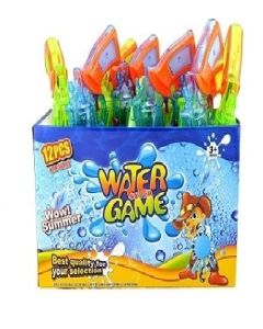 Transparent Water Gun Assorted Box of 12 (Min Order Qty 1)