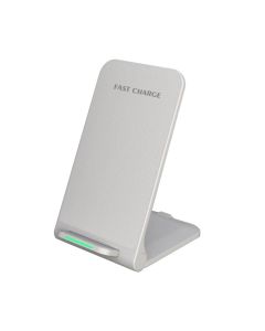 15W Wireless Charger Stand Dock Holder White (Min Order Qty 1)