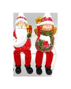 Angel & Santa Shelf Sitter (Order in Multiples of 6)