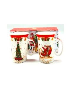 Bone China Mug 310ml Two designs Boxed (Min Order Qty 2) 