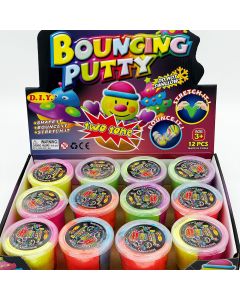 Bouncing Putty Twin Colour Display of 12 (Min Order Qty 1)