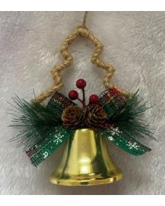 Bell Gold with Tree 14x5 cm (Min Order Qty: 2)