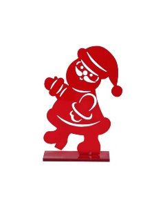 Silhouette Acrylic Santa Waving (Min. Order 2)