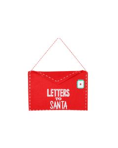 Christmas Range - Letters to Santa Felt Decoration 28x18x29cm (Min Ord Qty 2)