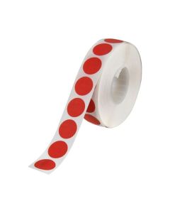 Quikstik Label Dispenser Circles 14mm Red (Min Order Qty 1)